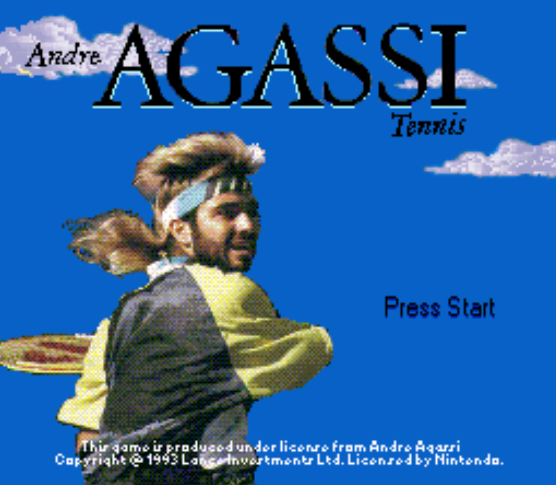 Andre Agassi Title Screen
